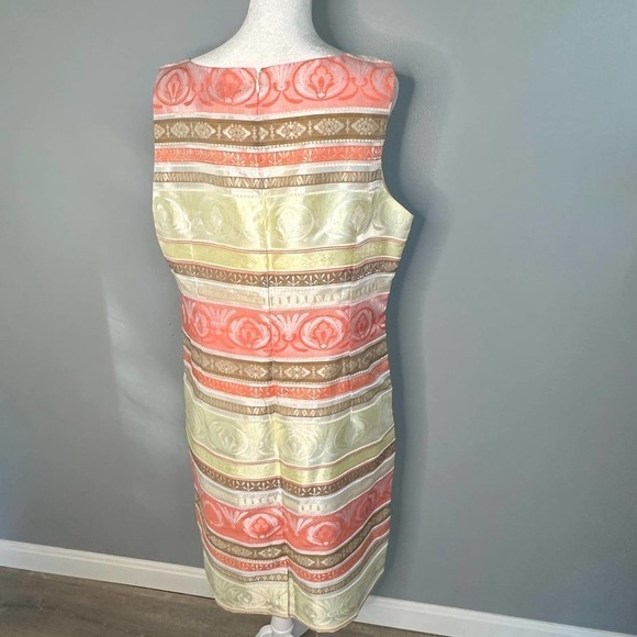 Chetta B Sleeveless Print Dress Size 14 - Picture 4 of 7